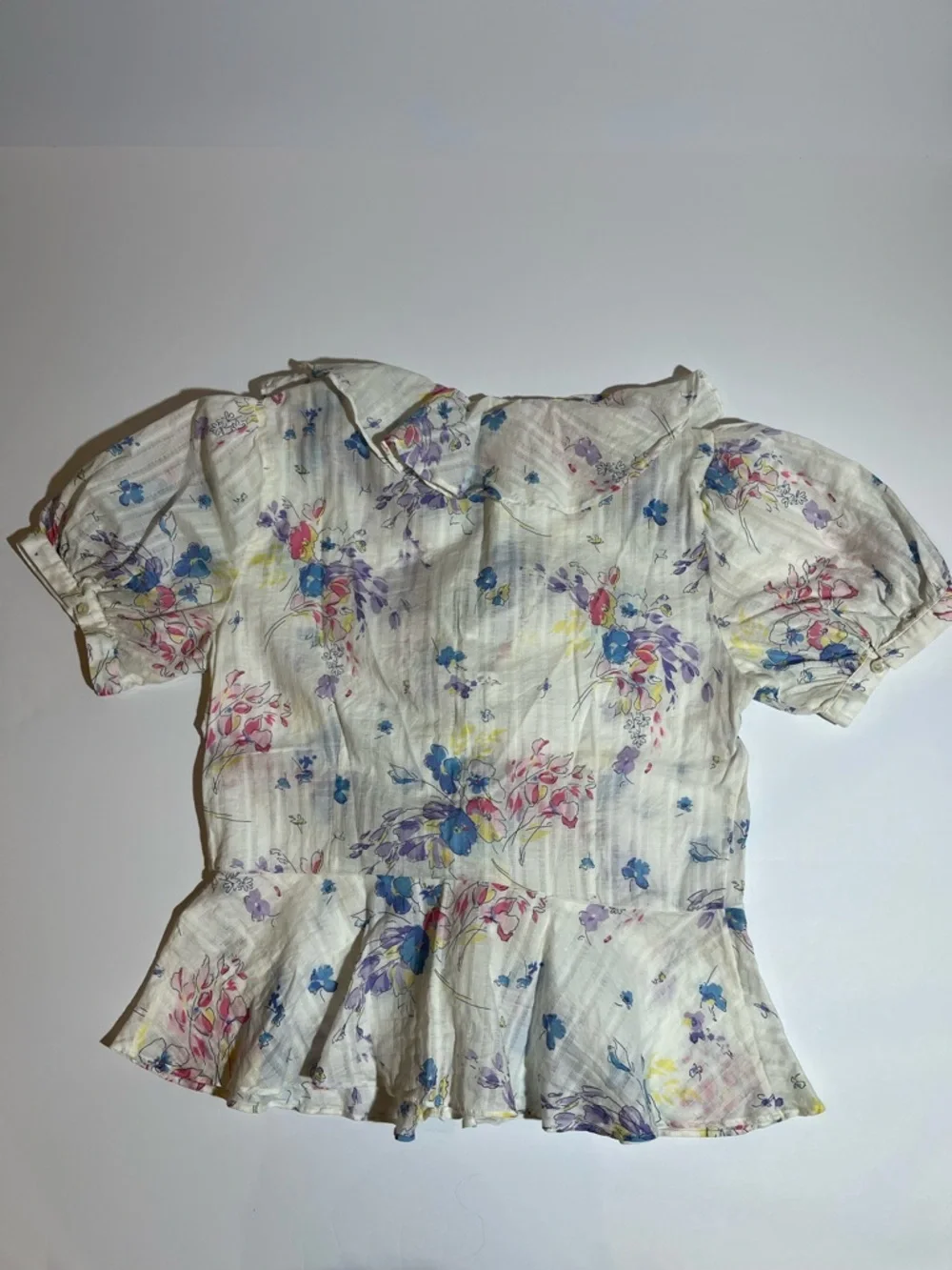 Polo Ralph Lauren Ryle Floral Print Ruffle Trim Blouse - Picture 3 of 11